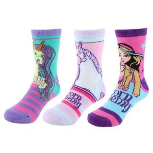Textiel Trade Girl's Netflix Unicorn Academy Unicorn Power Novelty Socks (3